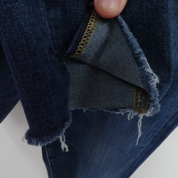 AG‎ Adriano Goldschmied Jeans 30R Blue High Rise Farrah Skinny Ankle Raw Hem - Picture 11 of 14